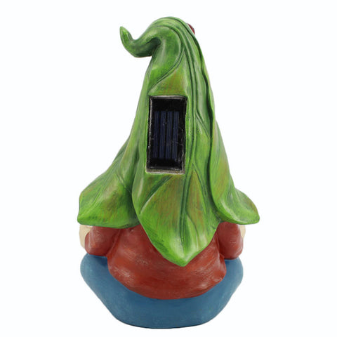 Solar Garden Gnome Statue - Ladybug