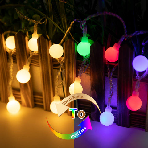 100 LED Globe Ball String Lights