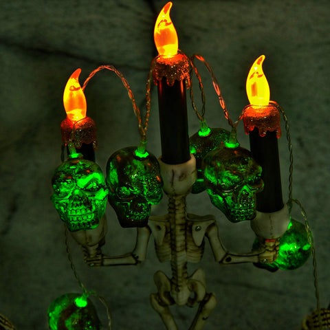30LEDs Spooky Skull String Light