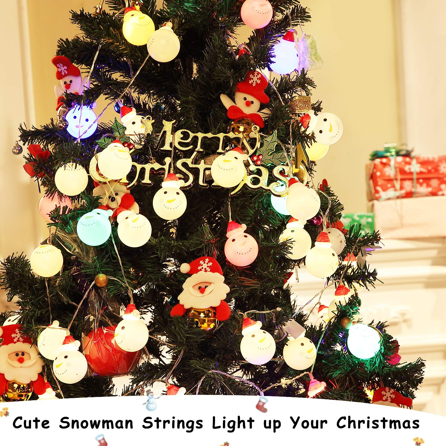 Cute Snowman Christmas Lights