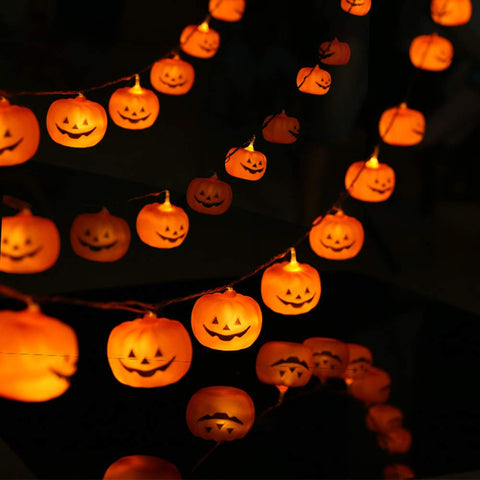 Halloween Pumpkin String Lights