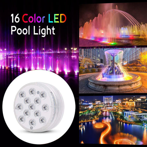 16 Colors LED Pool Lights