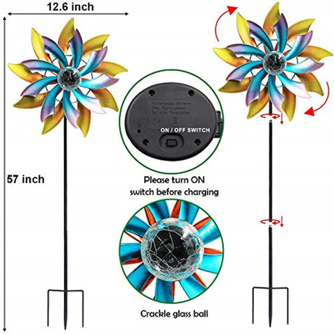 Colorful Sola Wind Spinner