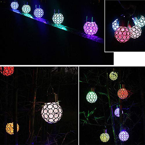 Solar-Powered Colorful LED Crystal Ball