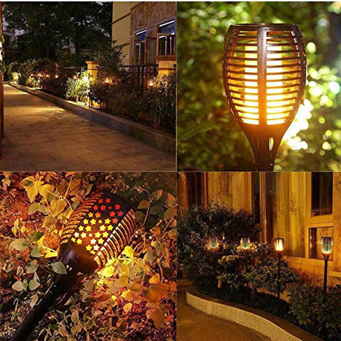 Solar Flame Flickering Lamp Torch