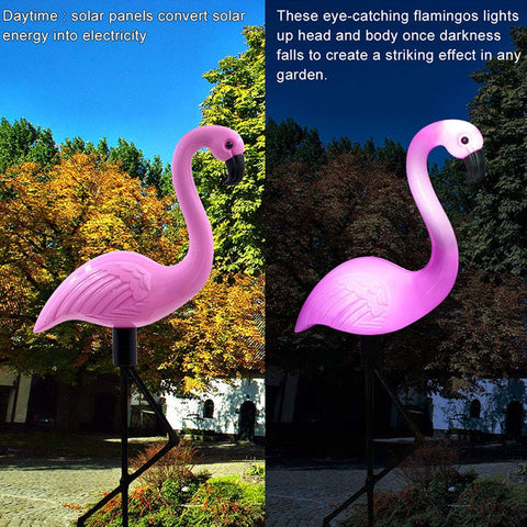 Solar Flamingo Light