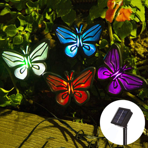 Solar-Powered Butterfly Print Light