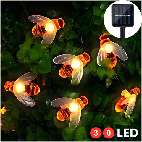 Solar-Powered LED Honeybee Light