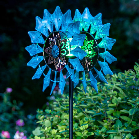 Multicolor Seasonal Solar Wind Spinner