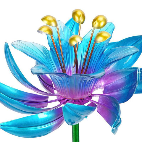 Elegant Lotus Metal Wind Spinner
